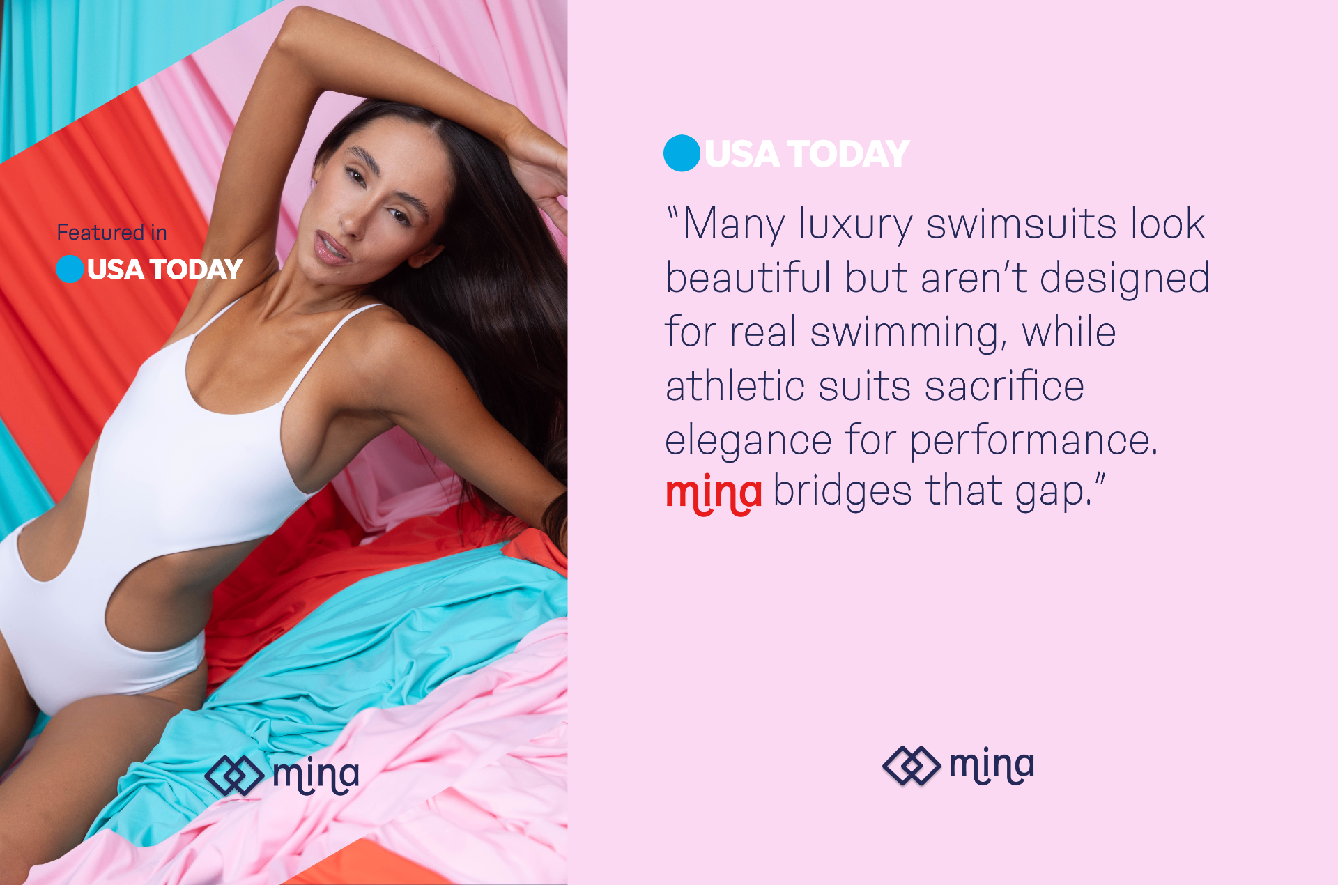 Mina - Luxury swim campaign